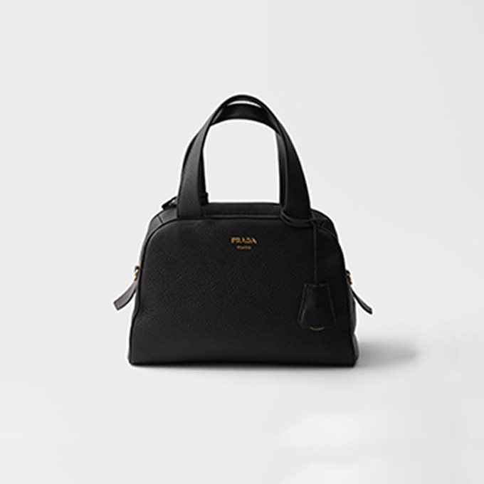 prada grained leather top handle handbag #1bb149